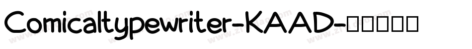 Comicaltypewriter-KAAD字体转换