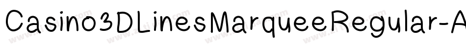 Casino3DLinesMarqueeRegular-ALPeM字体转换