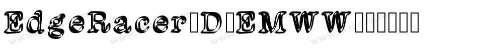 EdgeRacer3D-EMWW字体转换