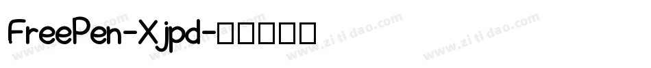 FreePen-Xjpd字体转换