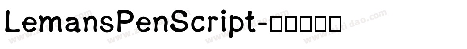 LemansPenScript字体转换