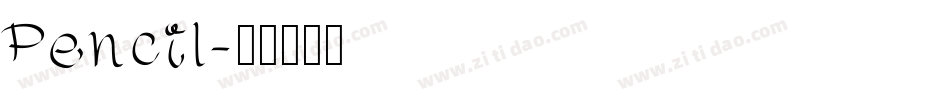 Pencil字体转换