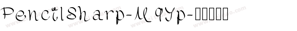 PencilSharp-M9Yp字体转换