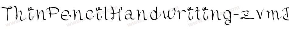 ThinPencilHandwriting-zvmD字体转换