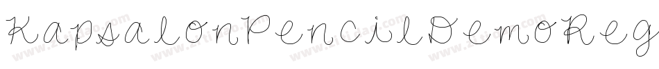 KapsalonPencilDemoRegular-DZ4x字体转换