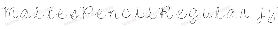 MaltesPencilRegular-jyVj字体转换