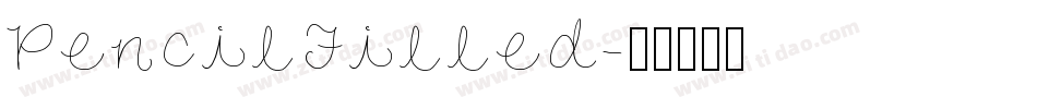 PencilFilled字体转换
