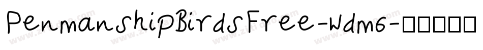 PenmanshipBirdsFree-wdm6字体转换