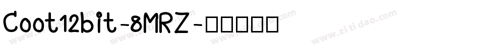 Coot12bit-8MRZ字体转换