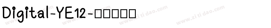 Digital-YE12字体转换