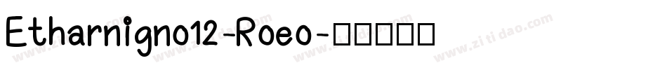 Etharnigno12-Roeo字体转换