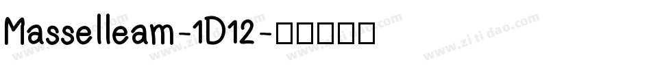 Masselleam-1D12字体转换