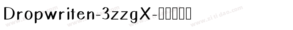 Dropwriten-3zzgX字体转换