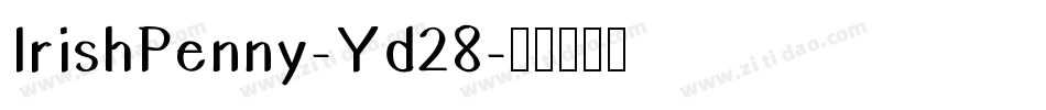 IrishPenny-Yd28字体转换