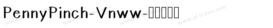 PennyPinch-Vnww字体转换