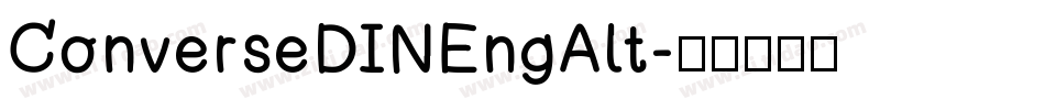 ConverseDINEngAlt字体转换