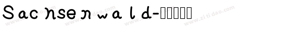 Sachsenwald字体转换