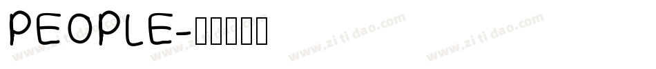 PEOPLE字体转换
