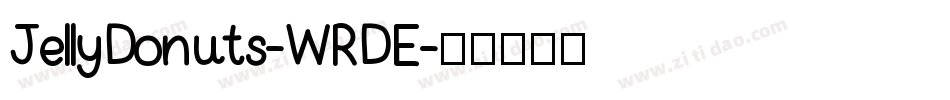 JellyDonuts-WRDE字体转换