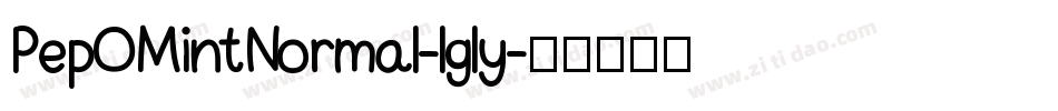 PepOMintNormal-lgly字体转换