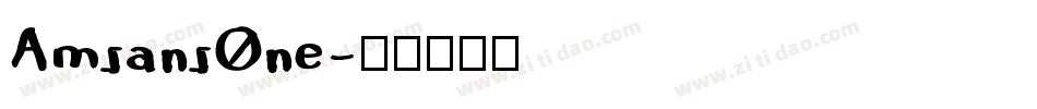 AmsansOne字体转换