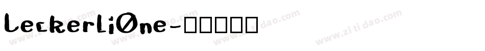LeckerliOne字体转换