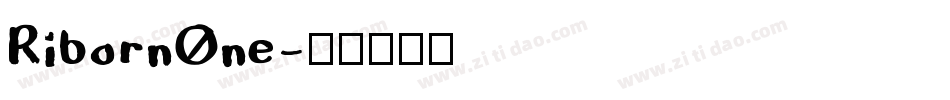 RibornOne字体转换