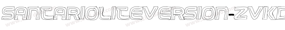 SantarioLiteVersion-ZVKdm字体转换