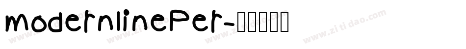 modernlinePer字体转换