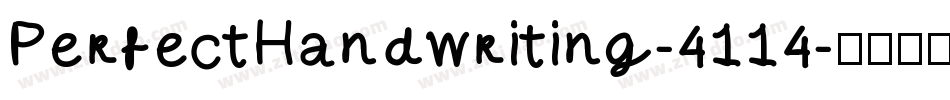PerfectHandwriting-4114字体转换