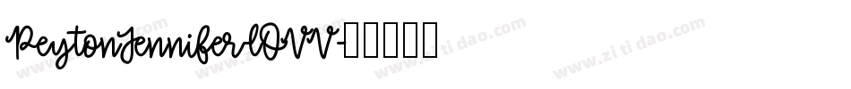 PeytonJennifer-lOVV字体转换