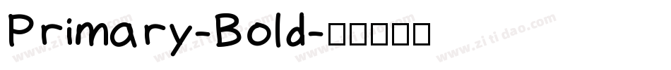 Primary-Bold字体转换