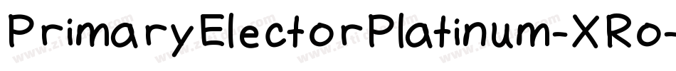 PrimaryElectorPlatinum-XRo字体转换