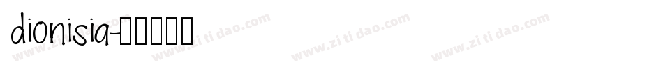 dionisia字体转换