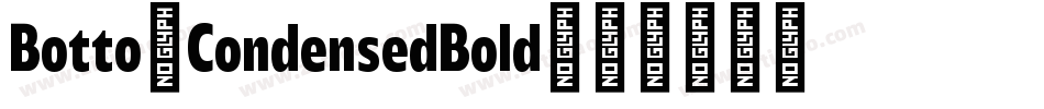 Botto-CondensedBold字体转换