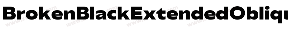 BrokenBlackExtendedOblique-oGm0字体转换