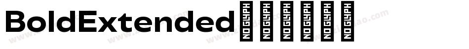 BoldExtended字体转换