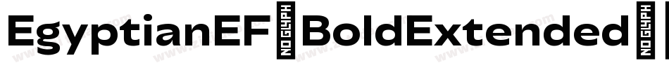 EgyptianEF-BoldExtended字体转换