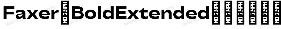 Faxer-BoldExtended字体转换