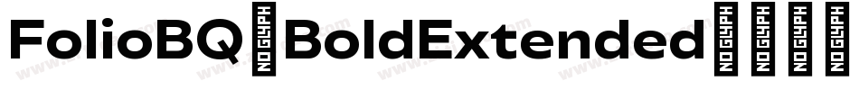 FolioBQ-BoldExtended字体转换
