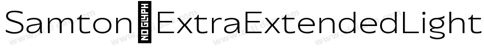 Samton-ExtraExtendedLight字体转换
