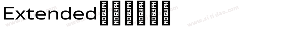 Extended字体转换
