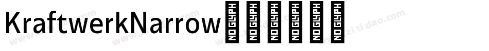 KraftwerkNarrow字体转换