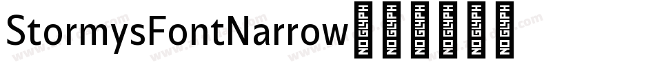 StormysFontNarrow字体转换