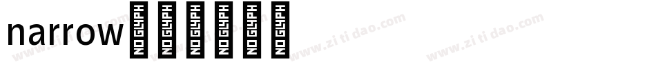 narrow字体转换