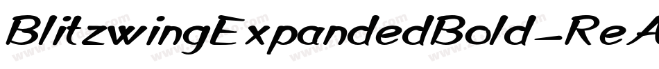 BlitzwingExpandedBold-ReA3字体转换