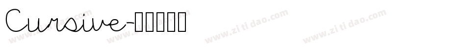 Cursive字体转换