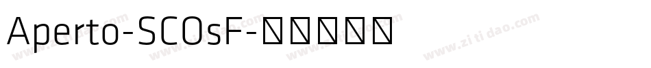 Aperto-SCOsF字体转换
