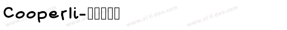 Cooperli字体转换
