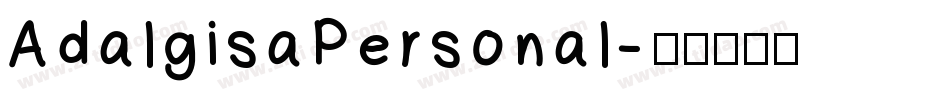 AdalgisaPersonal字体转换